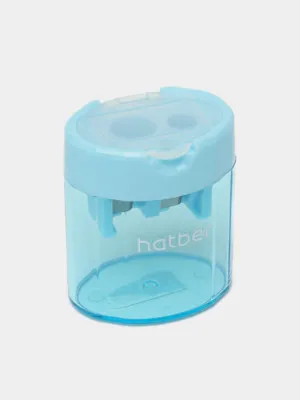 Точилка Hatber NEWtone Dual, пластиковая, с контейнером, с 2-мя отверстиями