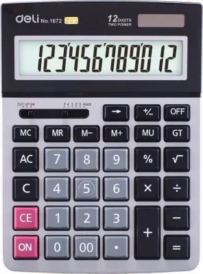 Калькулятор 12 разрядов 1672 Deli