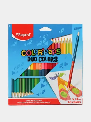 Цветные карандаши Maped Color'Peps Duo, 48 цветов