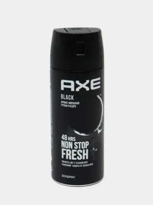 Дезодорант-спрей для мужчин Axe Black, аромат морозной груши и кедра, 150 мл