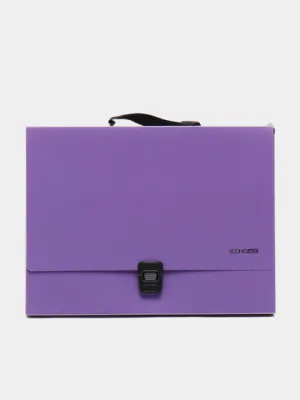 Портфель EconoMix, пластиковый, фиолетовый, А4