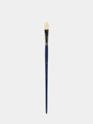 Кисть художественная Гамма №8 Манеж, синтетика упругая,  плоскоовальная длинная ручка