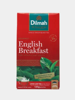 Чай зелёный Dilmah Gourmet English Breakfast, 125 г