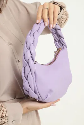 Женская сумка из мягкой кожи SHK Bag MYZ003BETL Сирень