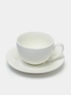 Чайная чашка с блюдцем Wilmax WL-993190/AB, 300 мл 