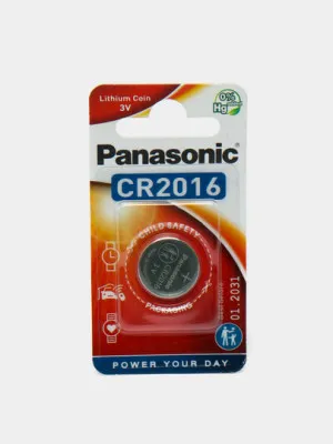 Батарейки литиевые Panasonic CR2016, 3V