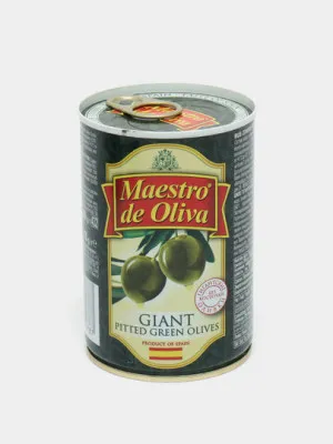 Оливки Maestro de Oliva Гигантские, без косточки, 432 г