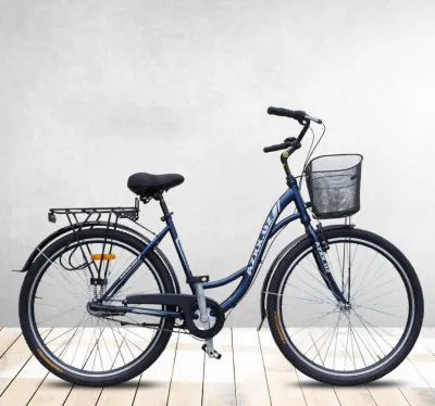 Велосипед Azxx BUQA с багажом и корзинкой 28 дюймов  Blue