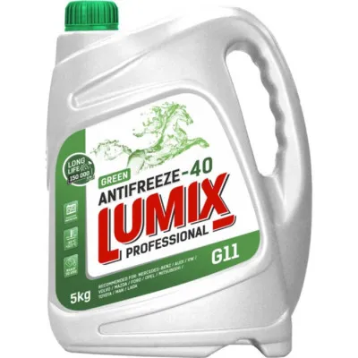 Антифриз LUMIX -40 G-11 GREEN 1/5/10 кг