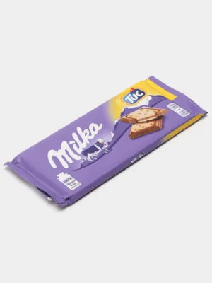 Шоколад Milka Молочный с печеньем TUC, 87 г