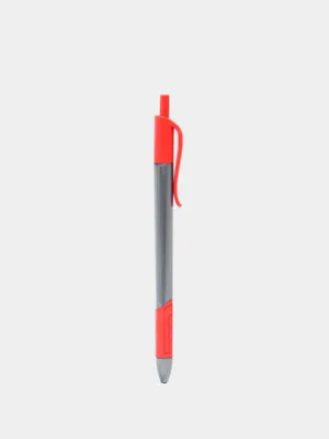 Ручка шариковая Claro Trion Grip RT, серо-красная, 1.0 мм