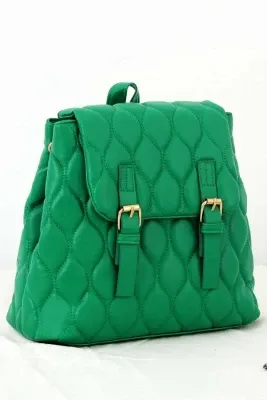 Женский рюкзак с вышивкой B-BAG BP-4526S Тёмно-зелёный