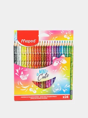 Цветные карандаши Maped Mini Cute, 24 цвета
