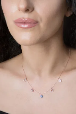 Серебряное ожерелье, модель: удача pp2257 Larin Silver