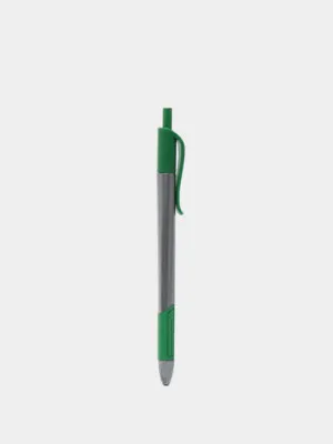 Ручка шариковая Claro Trion Grip RT, 1 мм, серо-зелёная