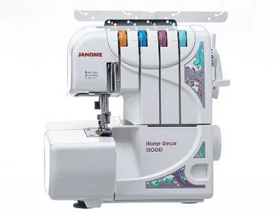 Швейная машина Janome HOMEDECOR 1300D | Оверлок | Отключение ножа | Cкорость шитья - 1300 ст | /мин