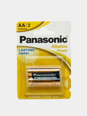 Батарейки щелочные Alkaline Power АА, напряжение 1,5В. по 2 шт в упаковке, p/n LR6REB/2BPR