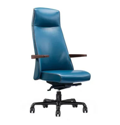 Кресло руководительское BERGAMO A1635 темно-синий