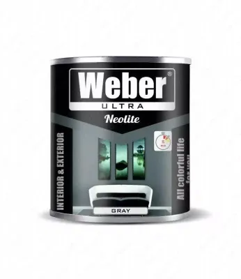 Краска Weber 2.5 кг серая