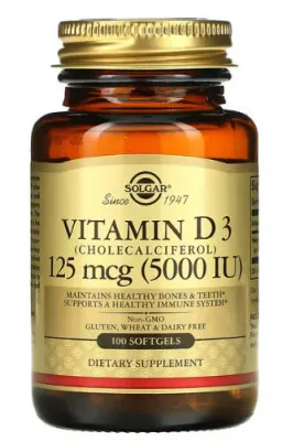 Solgar Vitamin D3 125 vitamin kompleksi
