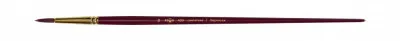 Кисть художественная, синтетика бордовая, Гамма "Вернисаж", круглая, длинная ручка №16
