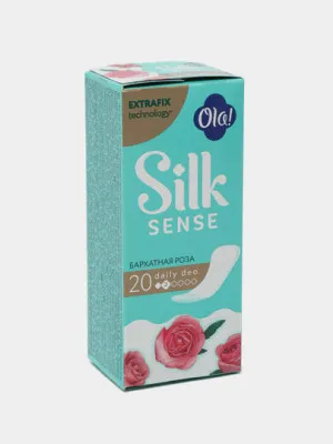 Прокладки Ola! Silk Sense Daily Deo Бархатная Роза 20шт