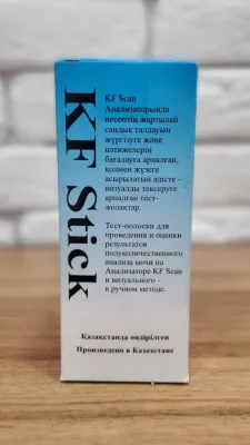 Тест полоска KF Stick 2GK для полуколичественного и визуального определения содержания в моче глюкозы, кетонов №100