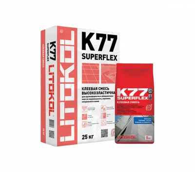 SuperFlex K77 belyy-kleyevaya smes' (25 kg)