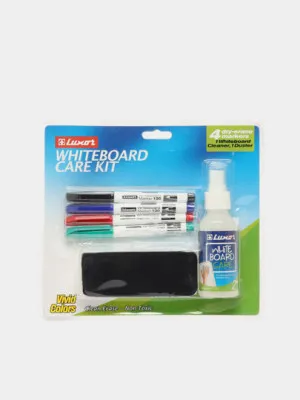 Набор для белой доски Luxor Whiteboard Care Kit, 6 предметов