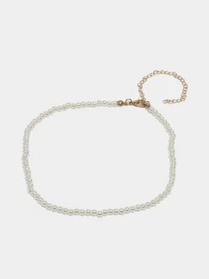 Ожерелье-чокер из искусственного жемчуга