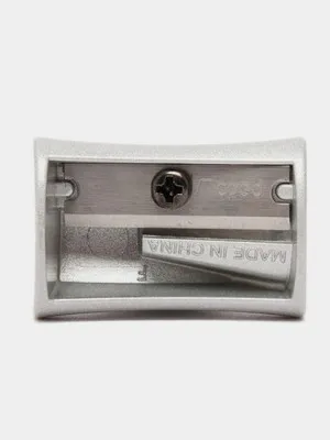 Точилка для карандашей метал серый
