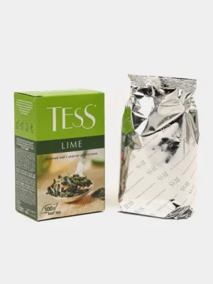 Чай TESS зел. Лайм листовой 100гр*15