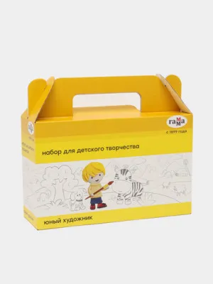 Набор для детского творчества Гамма "Юный художник", в подарочной коробке, 7 предметов 