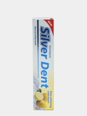Зубная паста Silver Dent Экстра отбеливание с лимоном, 100гр