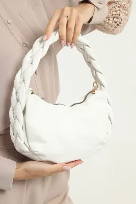 Женская сумка из мягкой кожи SHK Bag MYZ003BETL Белый