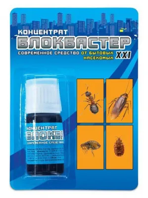 «Блокбастер XXI концентрат» от бытовых насекомых