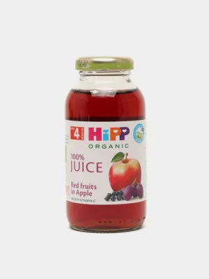 Детский натуральный сок HIPP из красных фруктов, 200 мл