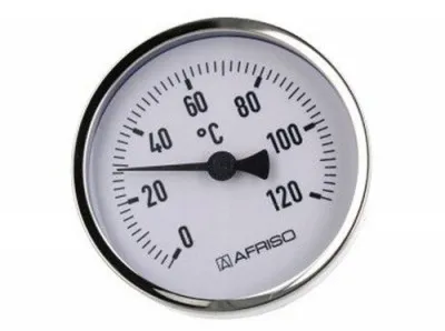 Bimetalik termometr bith 80, 0-120 ° tab 40 mm 1/2" eksenel afriso art. 63806