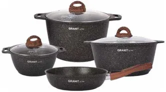 Подарочный набор кухонной посуды Kukmara Granit Ultra №19
