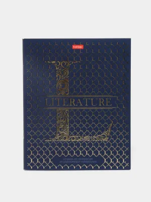 Тетрадь предметная Hatber Literature, 46 листов, А5ф, 3D фольга