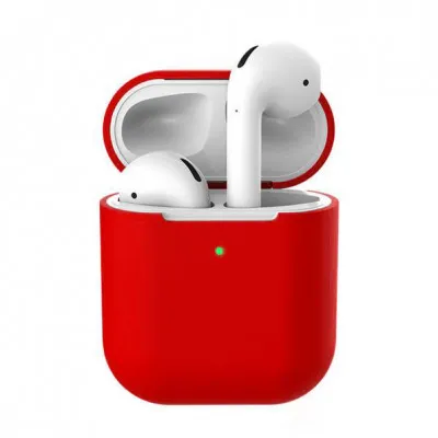 Силиконовый чехол для Apple Airpods Red