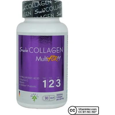 Suda kollagen Tip123 MultiForm 90 tabletkalari