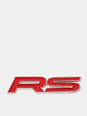Наклейка на авто "RS" декоративная, самоклеющаяся. Эмблема РС