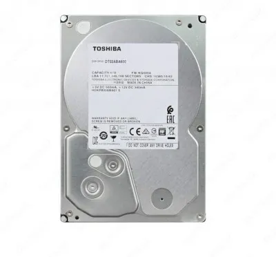Жесткий диск HDD 6000 Gb Toshiba DT02ABA600, 3.5", 128Mb, SATA III