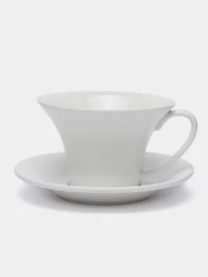 Чайная чашка с блюдцем Wilmax WL-993171/AB, 330 мл 