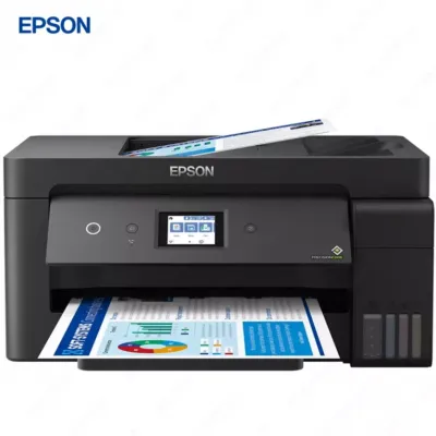 Струйный принтер Epson L14150, цветная, A3+, USB, 15 стр/мин (цветн. А4),Ethernet (RJ-45), Wi-Fi, черный