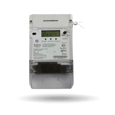 Счетчик электроэнергии 3-фазный | EX518 | 380V 5A | PLC-модем