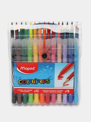 Комплект цветных карандашей и фломастеров Maped 897412