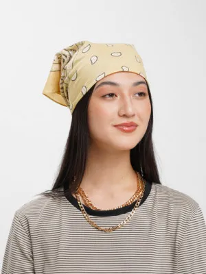 Бандана с классическим принтом, косынка на голову, платок с узором, повязка на волосы