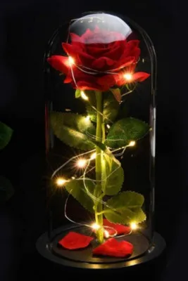 Роза в колбе с подсветкой sk029 SHK Gift